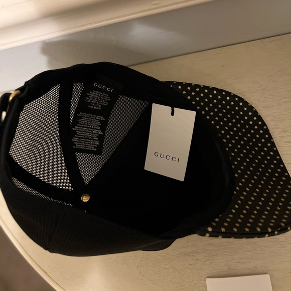 New with tags authentic Gucci leather Baseball Cap. size L - Picture 15 of 15